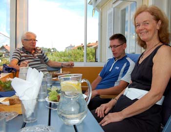 Lunch med Ulf Samuesson hos Inger och Lennart Kroon - foto Gebbe Bjrkman